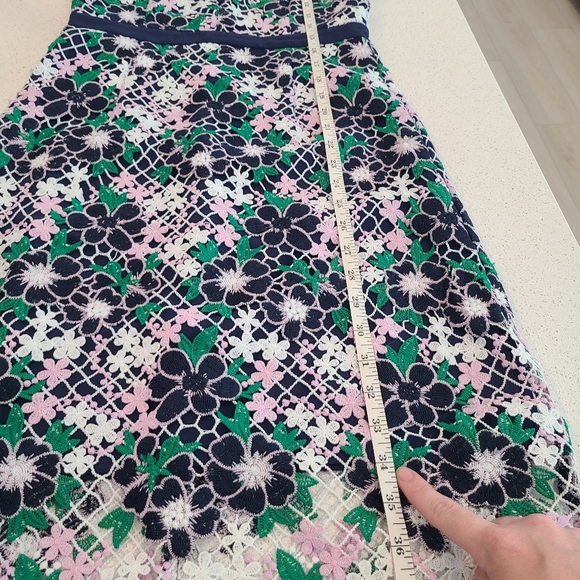 Foxiedox Anthropologie Lace Floral Dress Maryem Midi Small - Picture 14 of 15